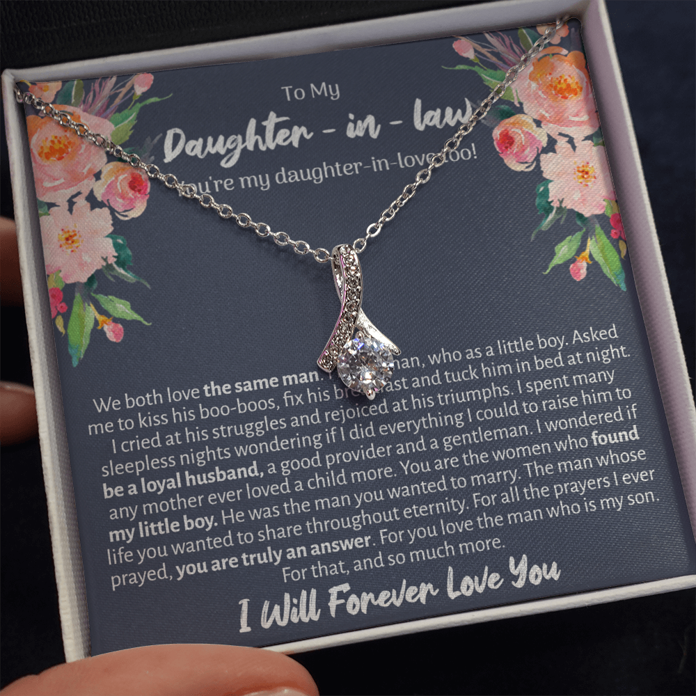 Daughter In Law Enchanted Ribbon Necklace