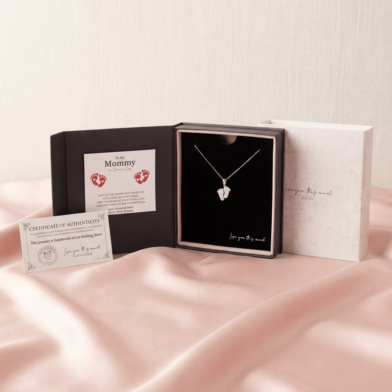 (Almost Sold Out) Bump to Mom 10 Little Toes Necklace | Valentine's Edition - Love You This Much