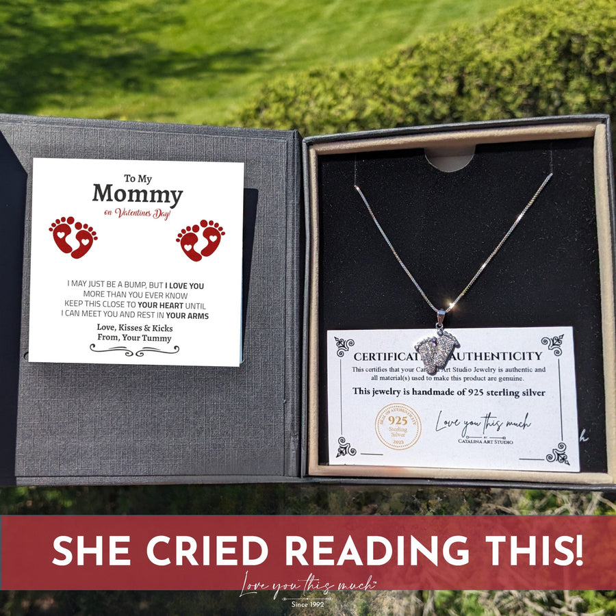 (Almost Sold Out) Bump to Mom 10 Little Toes Necklace | Valentine's Edition - Love You This Much