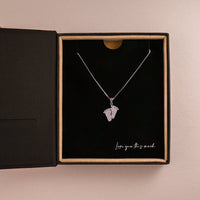 Thumbnail for (Almost Sold Out) Bump to Mom Tiny Steps Necklace - Love You This Much