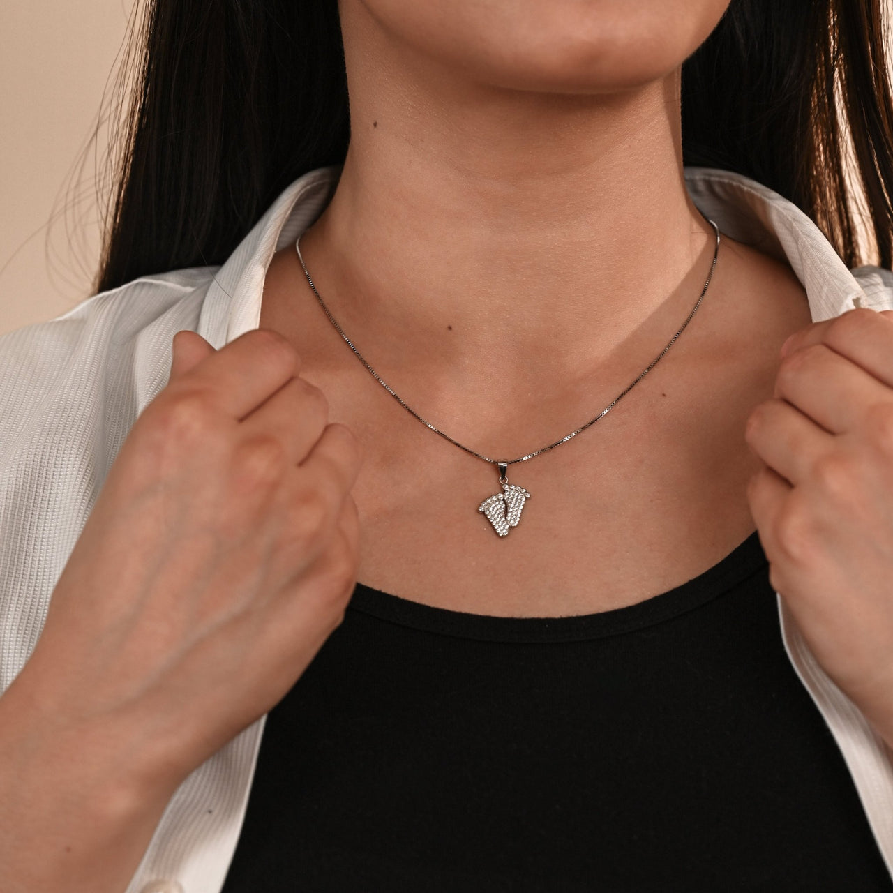 (Almost Sold Out) Bump to Mom Tiny Steps Necklace - Love You This Much