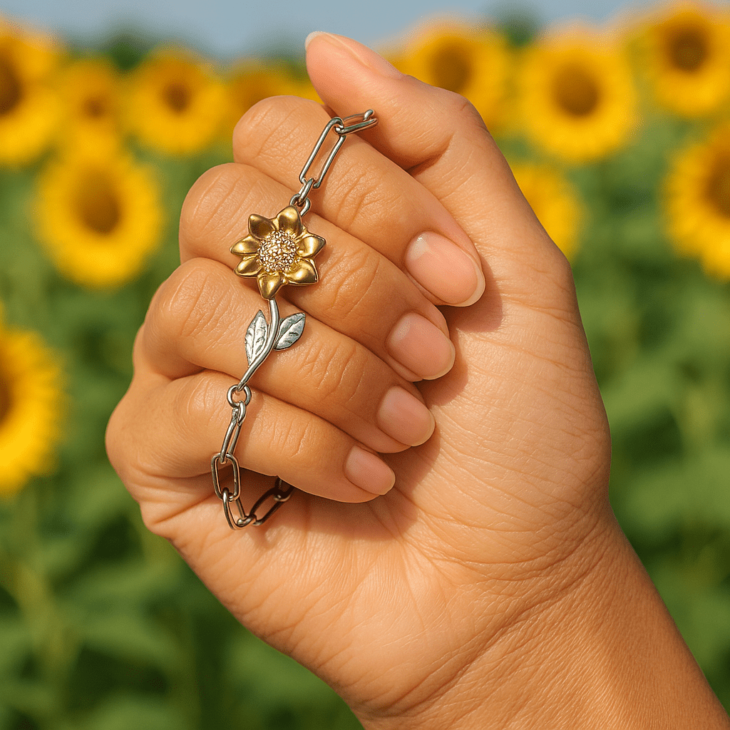 (ALMOST Sold Out) Mom "Raised By" Poem Enchanted Sunflower - Love You This Much