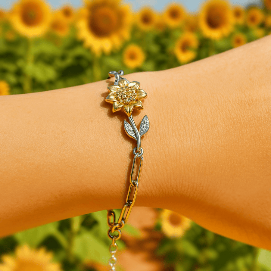 (ALMOST Sold Out) Mom "Raised By" Poem Enchanted Sunflower - Love You This Much