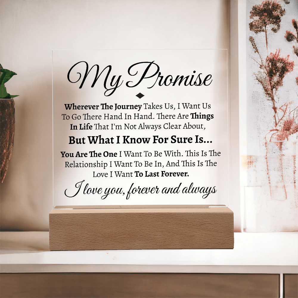 (Almost SOLD OUT) My Promise Glass & Stand Gift Set - Love You This Much