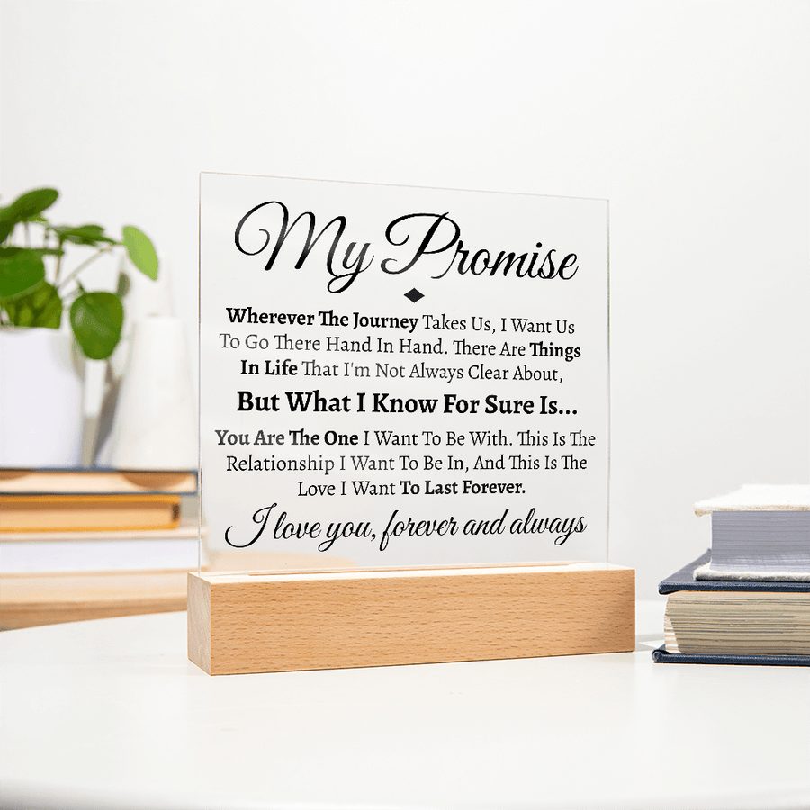 (Almost SOLD OUT) My Promise Glass & Stand Gift Set - Love You This Much