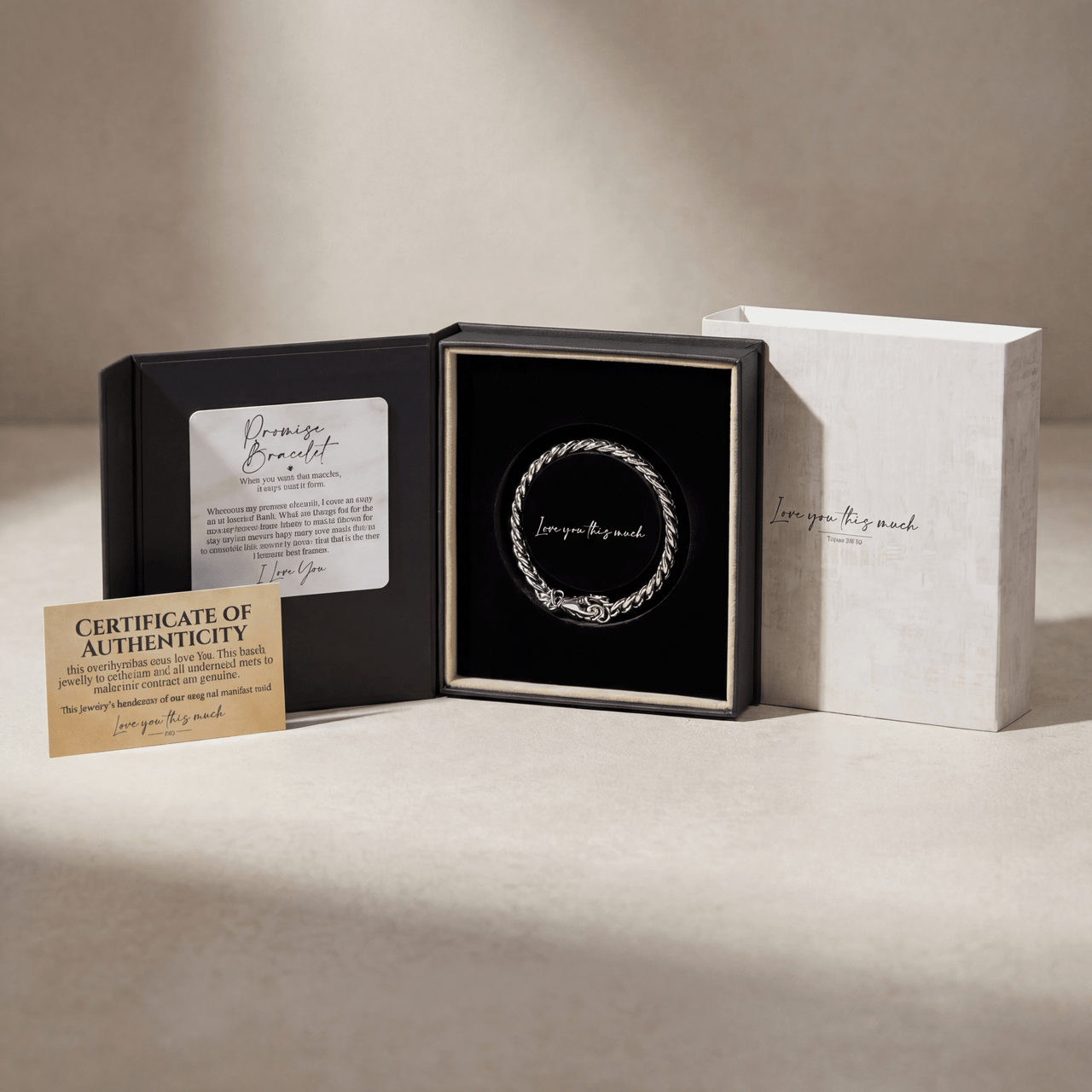 (Almost Sold Out) Promise Bracelet - Classic 5mm Cuban - Love You This Much