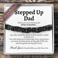 Thumbnail for (Almost Sold Out) Stepped Up Dad Classic 5mm Steel Bracelet - Love You This Much