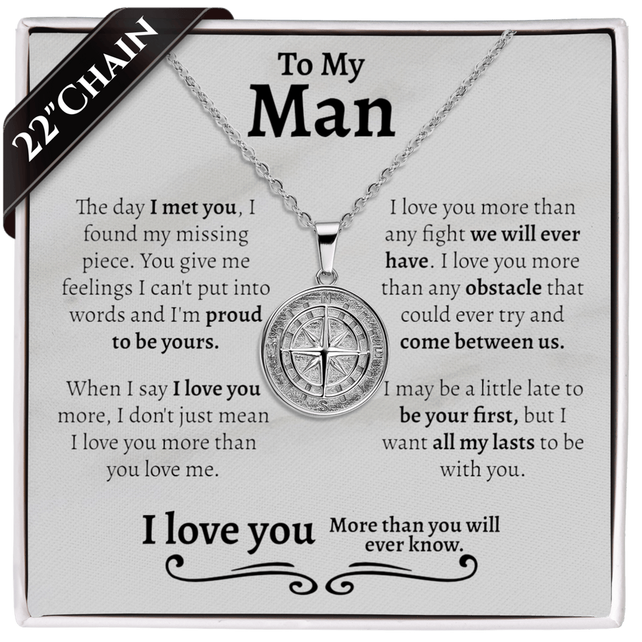(Almost SOLD OUT) The Day I Met You Compass Necklace - Love You This Much