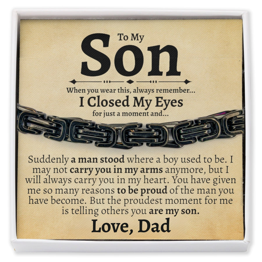 (Almost Sold Out) To My Son - Love Dad - Bracelet - Love You This Much