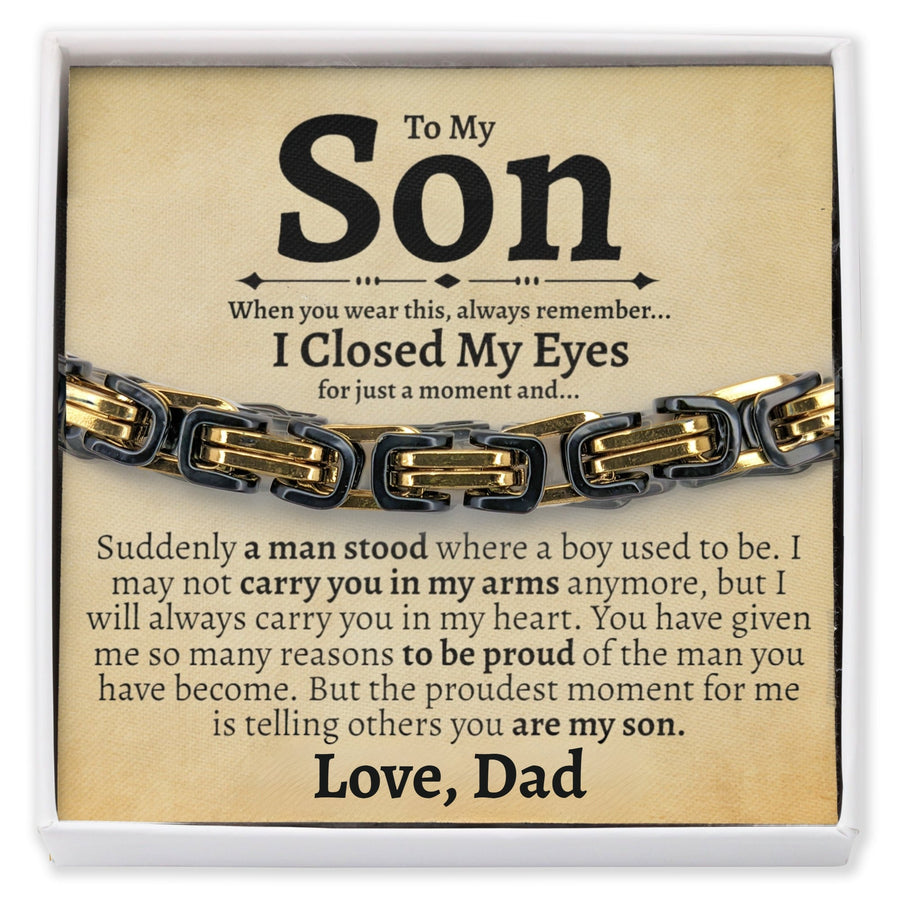 (Almost Sold Out) To My Son - Love Dad - Bracelet - Love You This Much