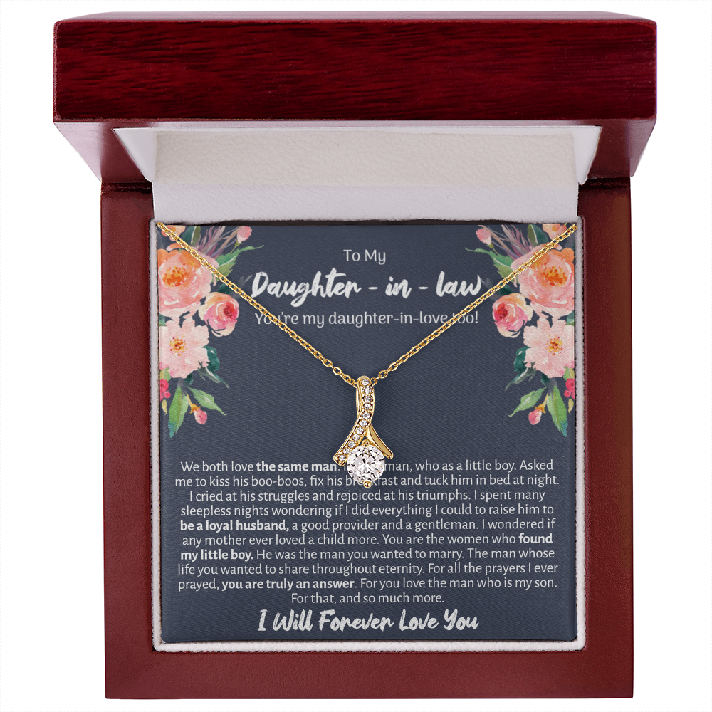 Daughter In Law Enchanted Ribbon Necklace