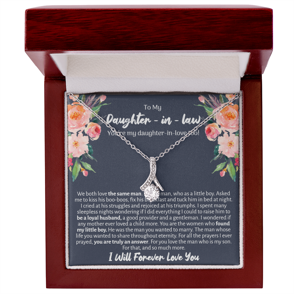 Daughter In Law Enchanted Ribbon Necklace