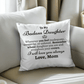 Badass Daughter Pillow Cover with Insert - Love You This Much
