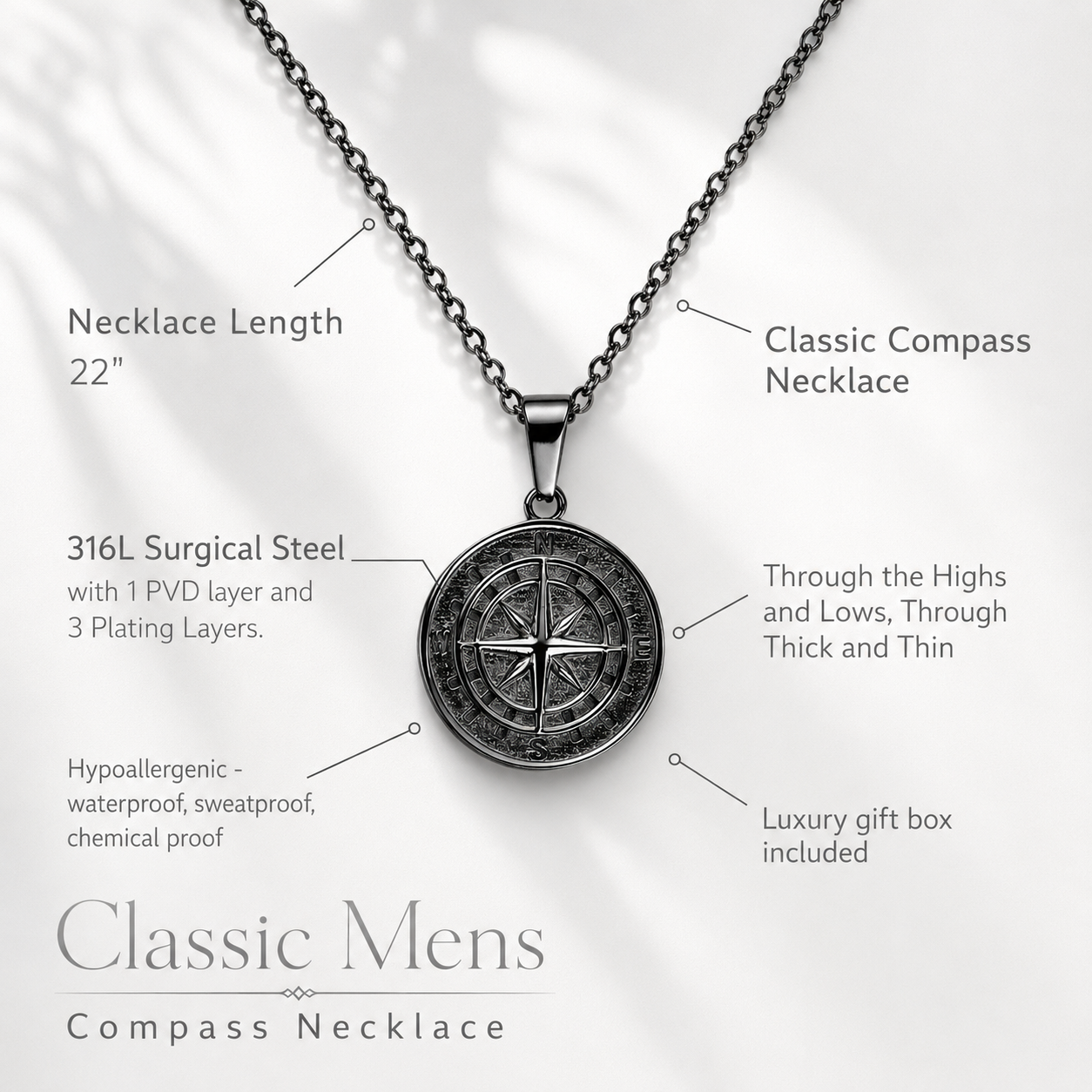 (Almost SOLD OUT) Promise Compass Necklace