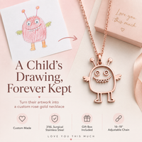 Thumbnail for Custom Drawing Jewelry – Turn Their Artwork Into a Necklace, Bracelet or Keychain