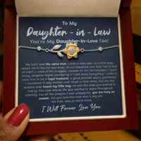 Thumbnail for Daughter In Law Enchanted Sunflower Bracelet