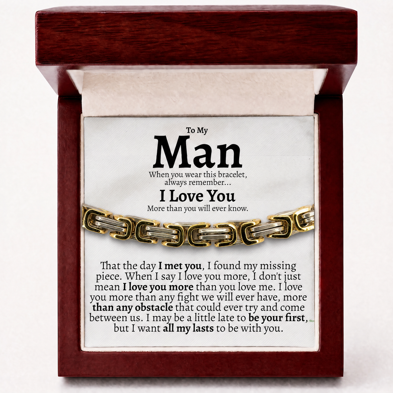 The Day I Met You Men's Bracelet - 5mm