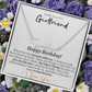 Girlfriend Happy Birthday Signature Name Necklace - Love You This Much