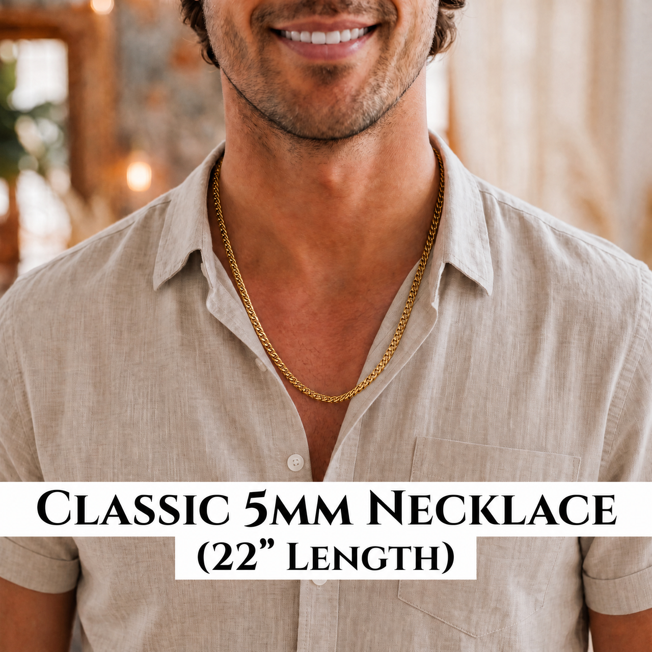Son Love Mom Wedding - Class 5mm Necklace