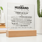 Husband "Struggle & Succeed" Acrylic Plaque - Love You This Much