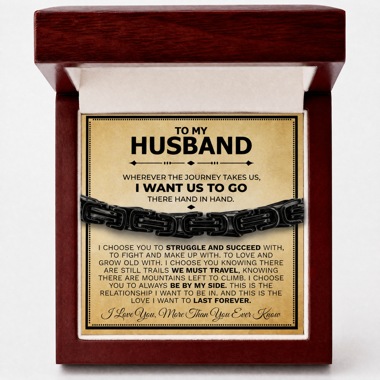 Husband 5mm Steel Bracelet