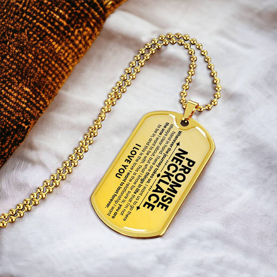 Promise Dog Tag Necklace - Love You This Much