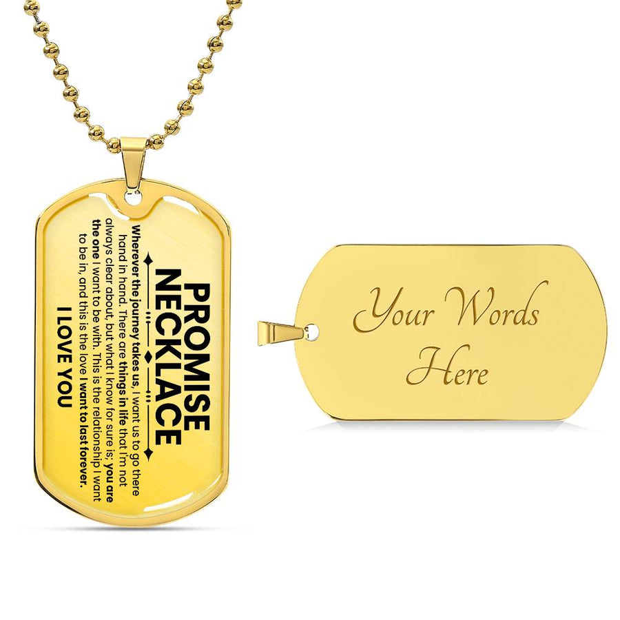 Promise Dog Tag Necklace - Love You This Much
