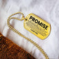 Promise for Boyfriend Dog Tag Necklace - Love You This Much