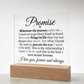 Promise "Wherever the Journey Takes Us" LED Acrylic Glass - Love You This Much