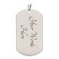 Son Love Dad Dog Tag Necklace (Black Design) - Love You This Much