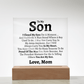 Son "Love Mom" Acrylic Keepsake - Love You This Much