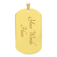 Son Love Mom Original Dog Tag Necklace - Love You This Much