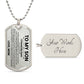 Son Love Mom Original Dog Tag Necklace - Love You This Much