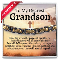 Thumbnail for To My Grandson 5mm Steel Bracelet - Love You This Much