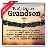 Thumbnail for To My Grandson 5mm Steel Bracelet - Love You This Much