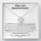15th Anniversary Love Knot Necklace - Love You This Much