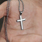 1st Month Anniversary Ball Chain Cross Necklace - Love You This Much