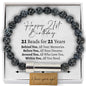21 Bead 21 Years Hidden Message Bracelet - Love You This Much