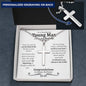 21st Birthday Ball Chain Cross Necklace - Love You This Much
