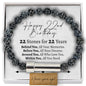22 Bead 22 Years Hidden Message Bracelet - Love You This Much
