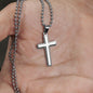 2nd Year Anniversary Ball Chain Cross Necklace - Love You This Much