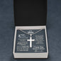 2nd Year Anniversary Ball Chain Cross Necklace - Love You This Much