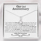 3rd Anniversary Alluring Beauty Necklace - Love You This Much