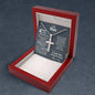 4th Year Anniversary Ball Chain Cross Necklace - Love You This Much