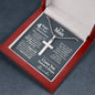 4th Year Anniversary Ball Chain Cross Necklace - Love You This Much