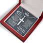 4th Year Anniversary Ball Chain Cross Necklace - Love You This Much