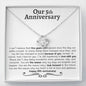 5th Anniversary Love Knot Necklace - Love You This Much