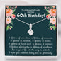 60th Birthday Ribbon Necklace - Love You This Much