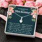 70th Birthday Alluring Beauty Necklace - Love You This Much