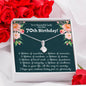 70th Birthday Alluring Beauty Necklace - Love You This Much